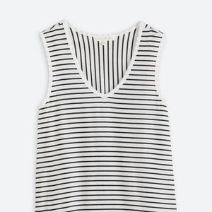 Nine Britton Black and White Striped Tank Top